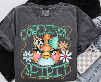 Funky Spirit Mascot ~ Cardinal ~ 25SAG ~ DTF Transfers