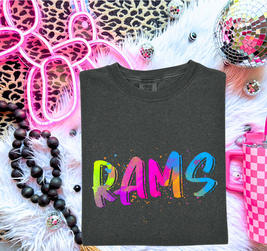 Rams ~ Neon Mascot ~ 25SAG ~ DTF Transfers