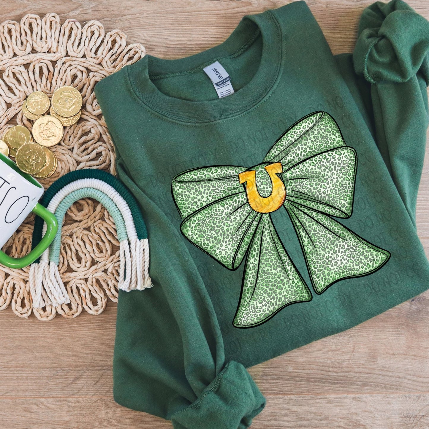 Shamrock Bow ~ SWD25 ~ DTF Transfer