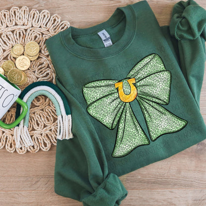 Shamrock Bow ~ SWD25 ~ DTF Transfer