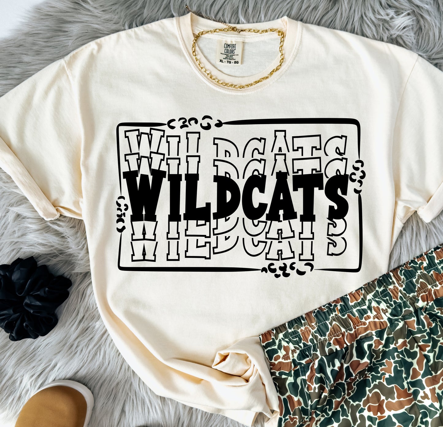 Wildcats ~ Stacked Mascot ~ SAG25 ~ DTF Transfer