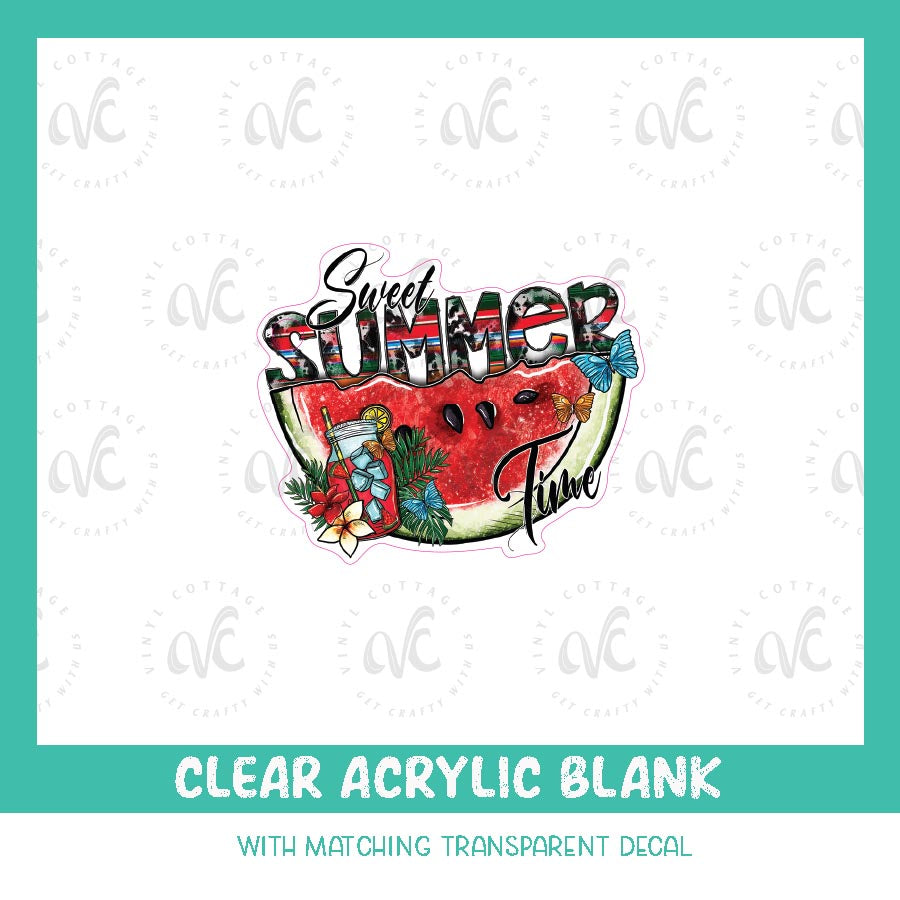 AD14 ~ Sweet Summertime Watermelon ~ Acrylic + UV DTF Set