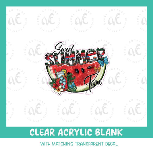 AD14 ~ Sweet Summertime Watermelon ~ Acrylic + UV DTF Set