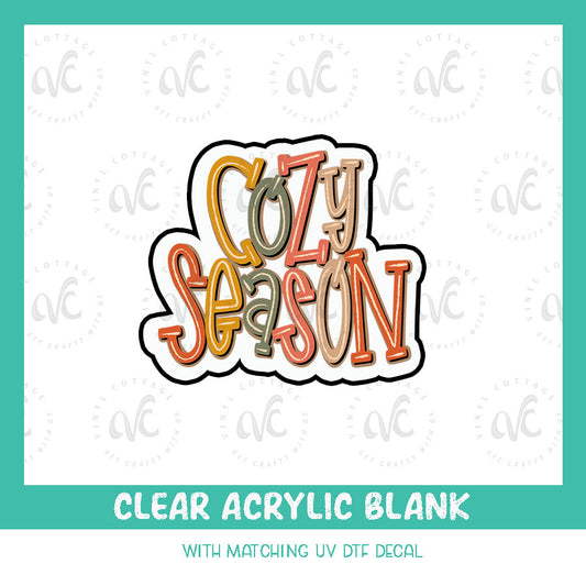 AD150 ~ Cozy Season ~ Acrylic + UV DTF Decal Set