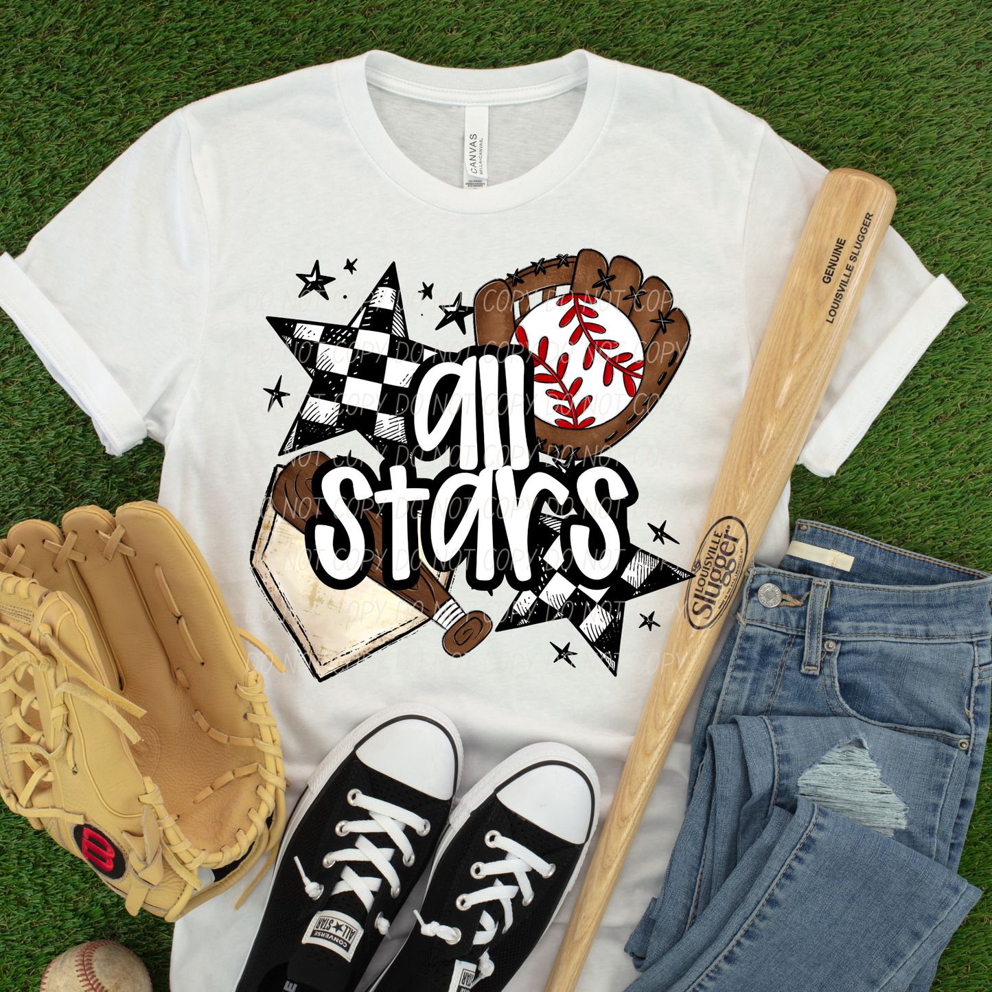 All Stars Baseball ~ 26CSD05 ~ DTF Transfer