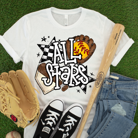 All Stars Softball_2 ~ 26CSD05 ~ DTF Transfer