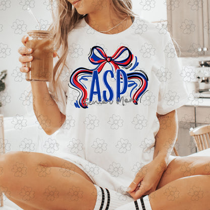 ASP Senior Mom ~ Ribbon Mascots ~ 25SAG ~ DTF Transfer