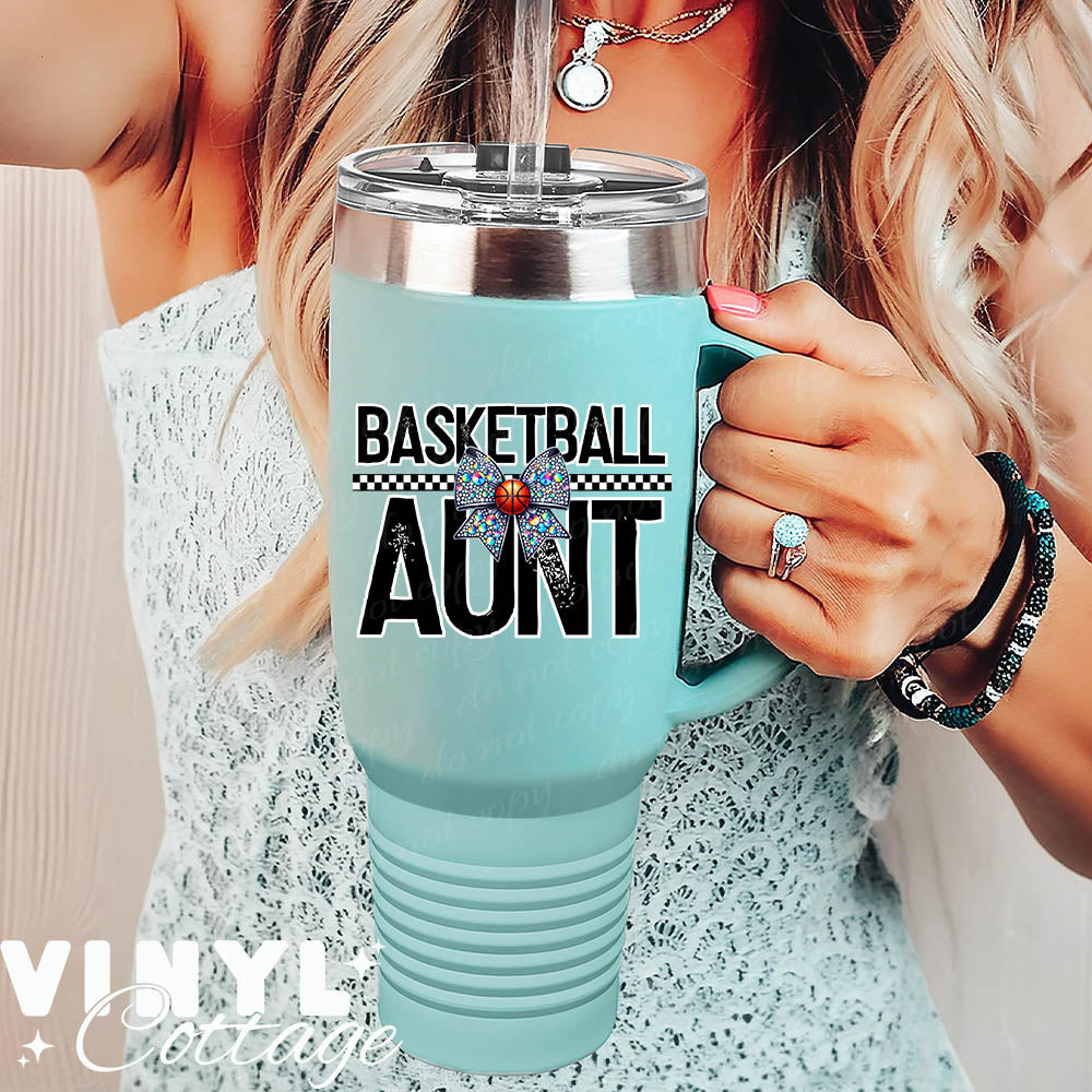 Basketball Aunt ~ UV DTF DECAL