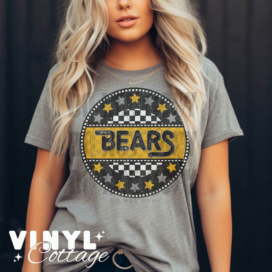 Bears Gold ~ Seeing Stars ~ DTF Transfer