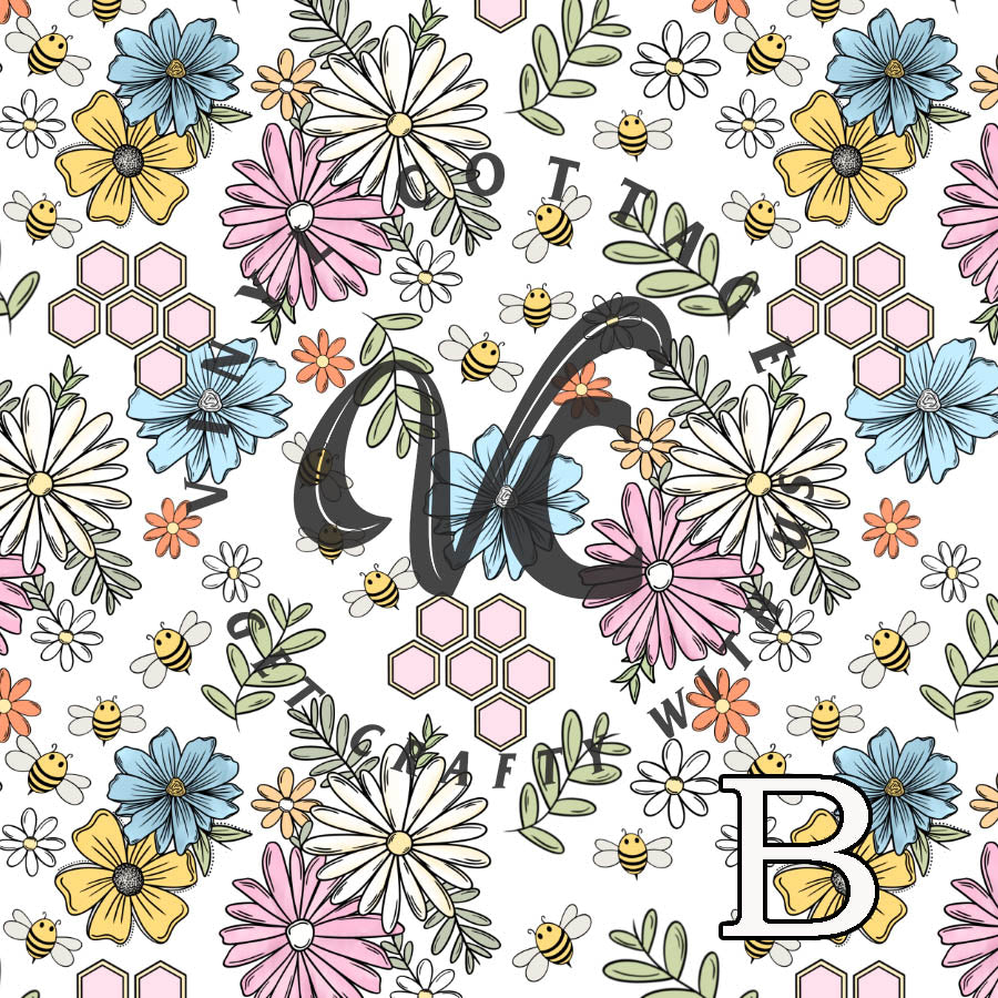 Floral Bee ~ BI08