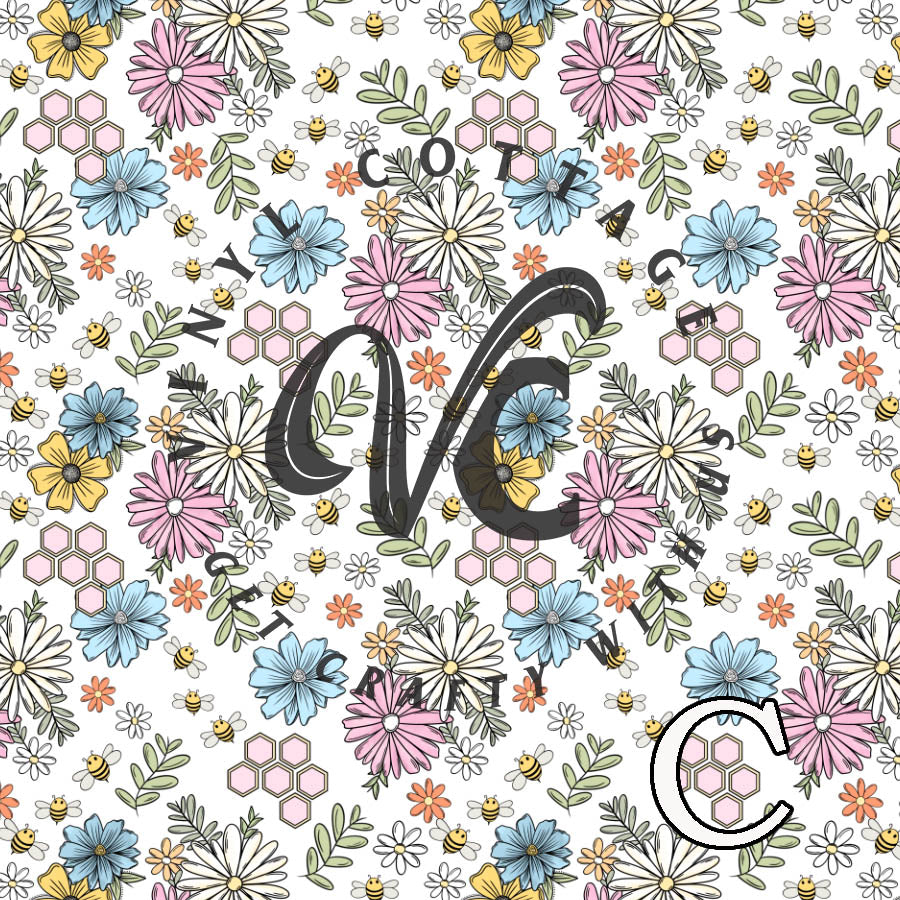Floral Bee ~ BI08
