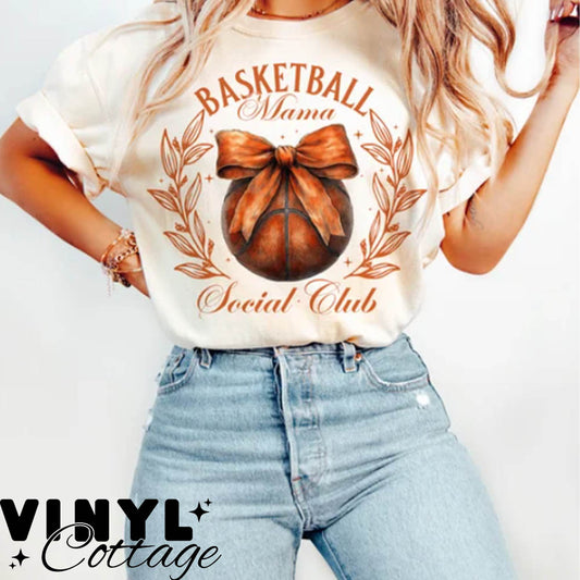 Basketball Mama Social Club ~ DTF Transfer