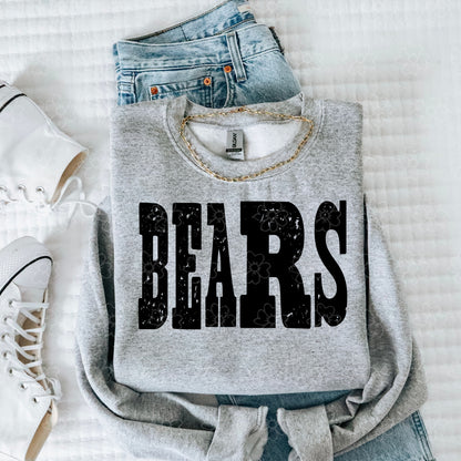 Bears1 ~ Mixed Up Mascots ~ SAG26 ~ DTF Transfer