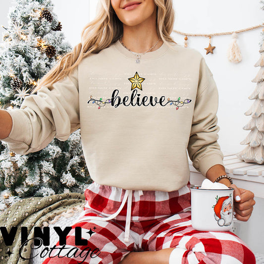 Believe Lights ~ DTF Transfer