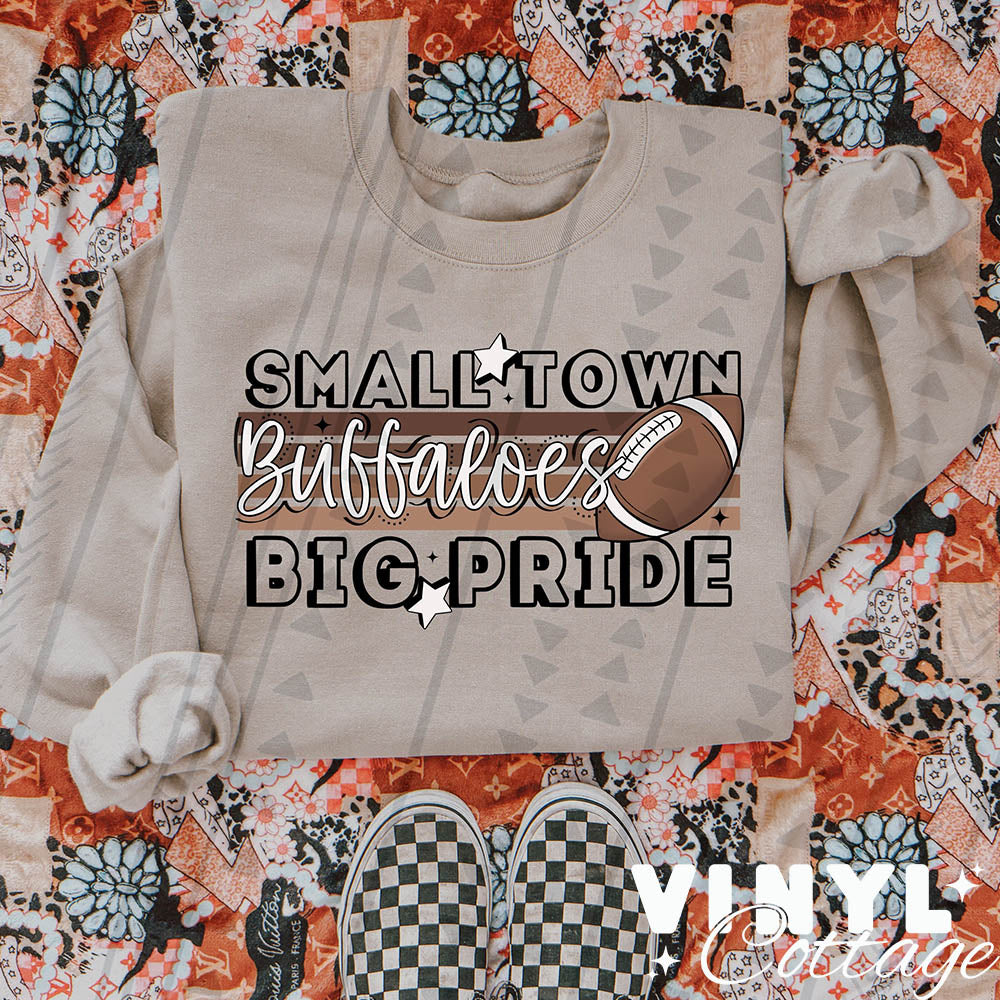 Small Town ~ Buffaloes ~ DTF Transfer