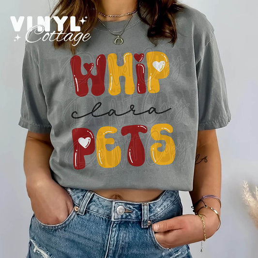 Clara Whippets ~ Bubble Font ~ DTF Transfer