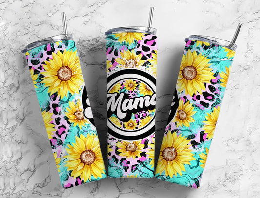 TW121 ~ Tumbler Wrap ~ Mama Sunflowers
