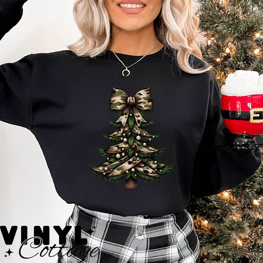 Camo Christmas Tree ~ DTF Transfer
