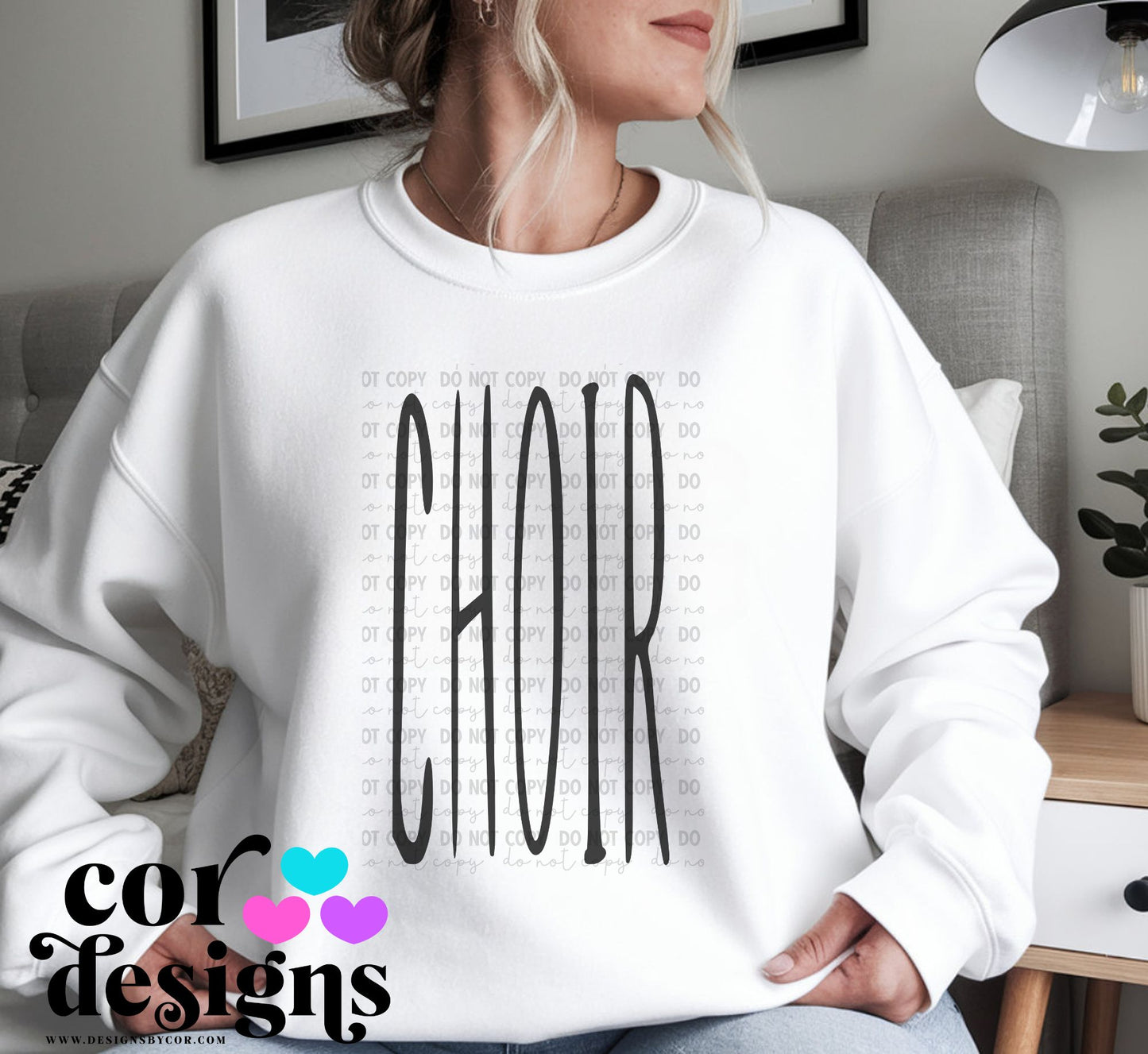 Choir Oversized Skinny ~ COR25 ~ DTF Transfer