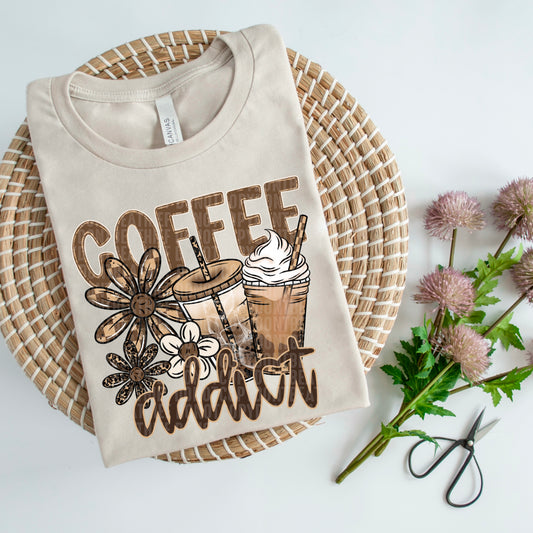 Coffee Addict ~ 25SDD07 ~ DTF Transfer