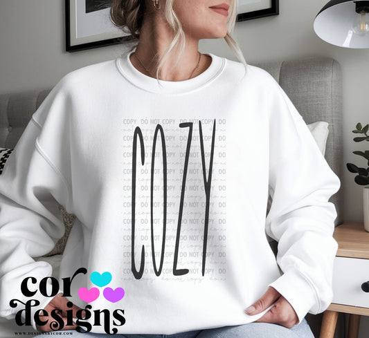 Cozy Oversized Skinny ~ COR25 ~ DTF Transfer