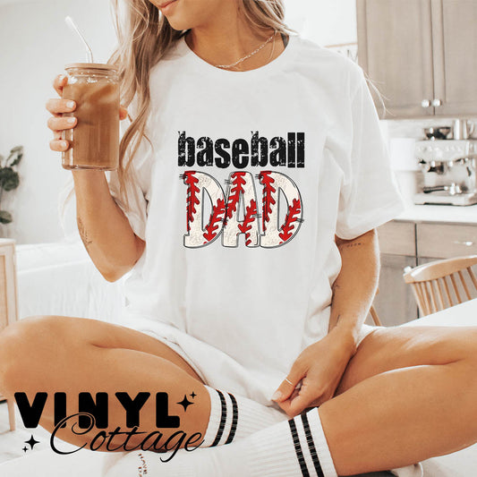 Baseball Dad ~ Baseball Names ~ DTF Transfer