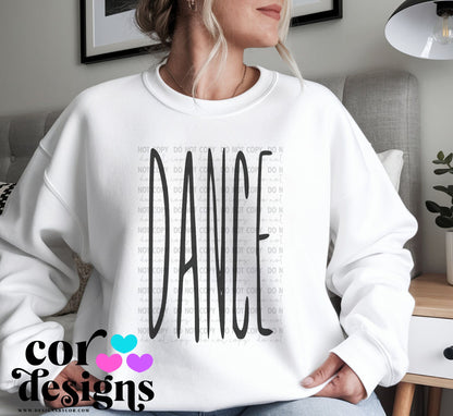 Dance Oversized Skinny ~ COR25 ~ DTF Transfer