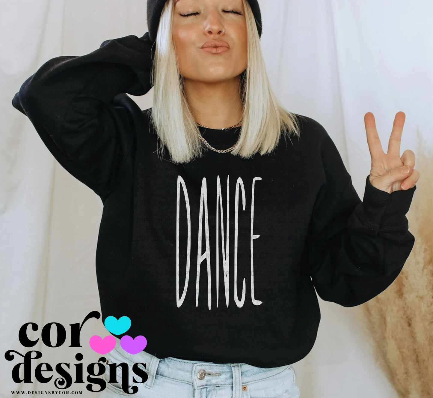 Dance Oversized Skinny ~ COR25 ~ DTF Transfer