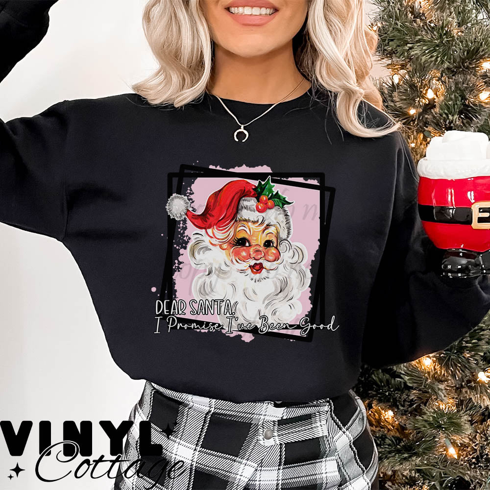 Dear Santa Pink ~ DTF Transfer