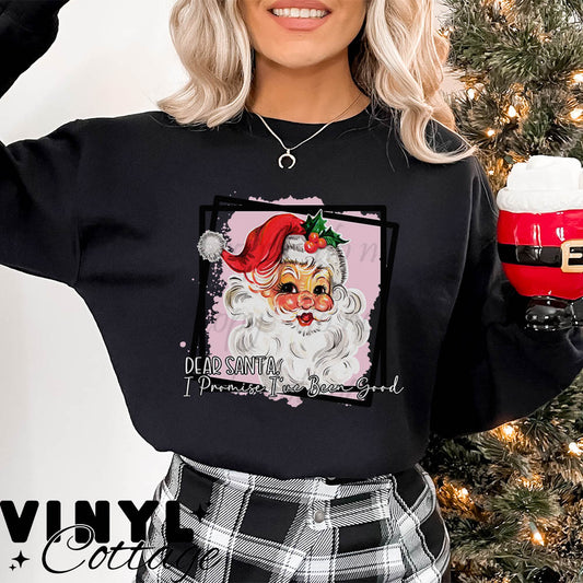 Dear Santa Pink ~ DTF Transfer