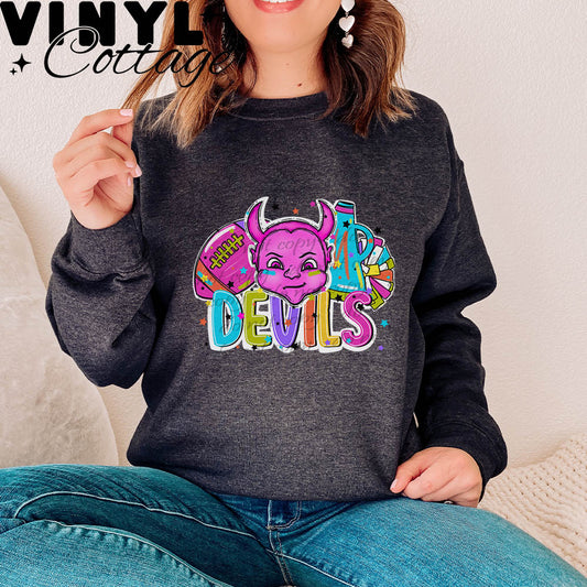Bright Mascots ~ Devils ~ DTF Transfer