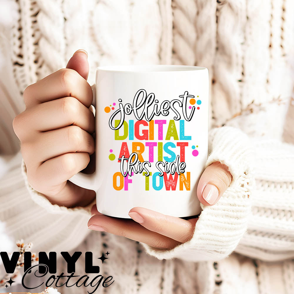 Jolliest Digital Artist ~ UV DTF DECAL