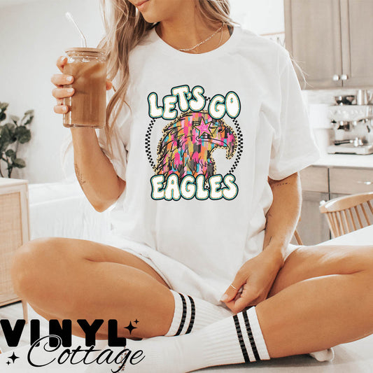 Painted Mascot ~ Eagles ~ DTF Transfer