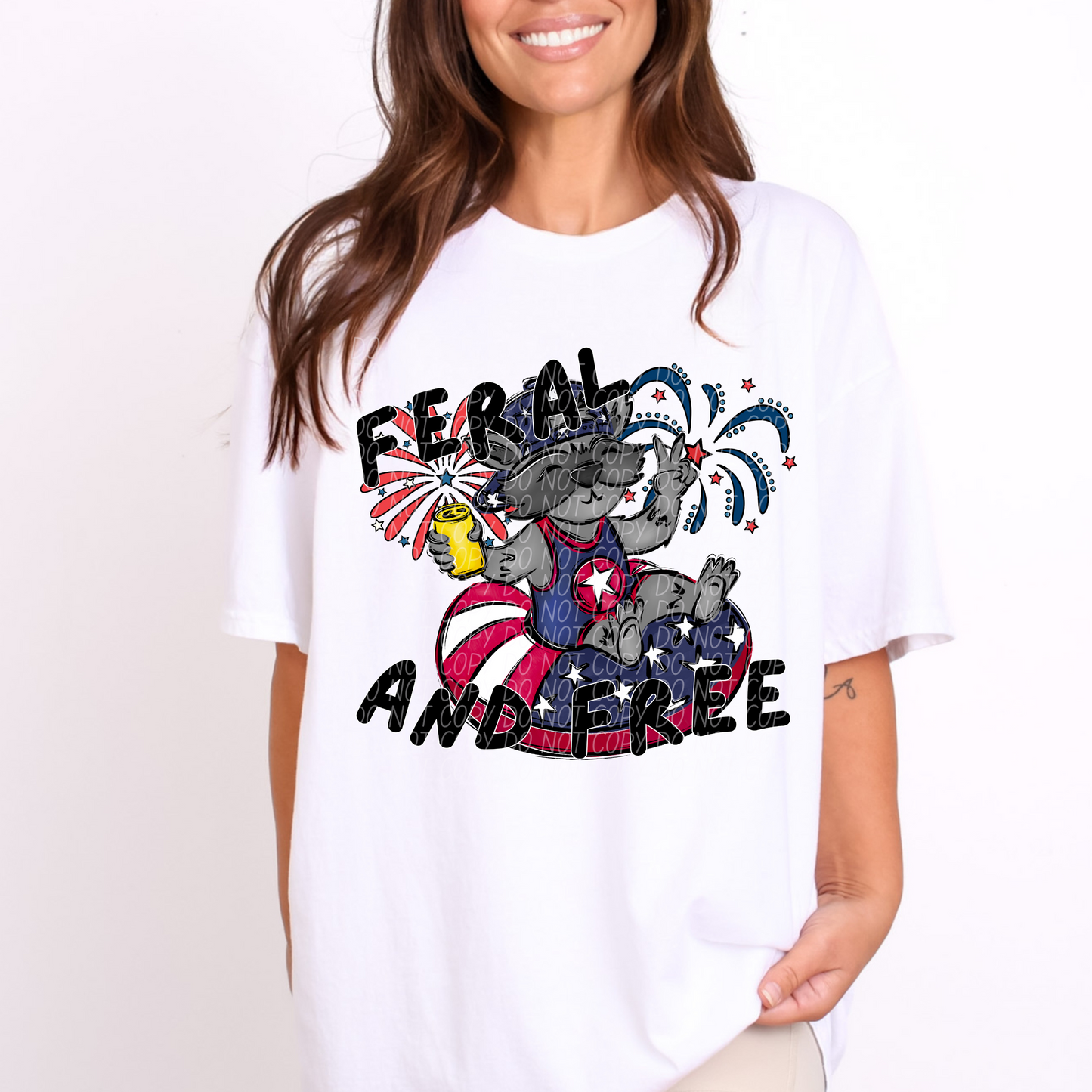 Feral and Free Black ~ 25CSD05 ~ DTF Transfers