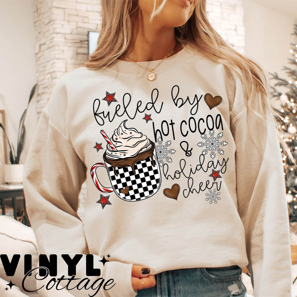 Fueled By Hot Cocoa ~ DTF Transfer