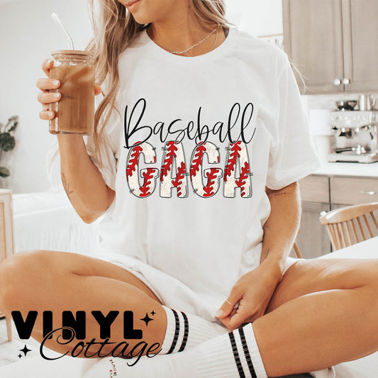 Baseball Gaga ~ Baseball Names ~ DTF Transfer