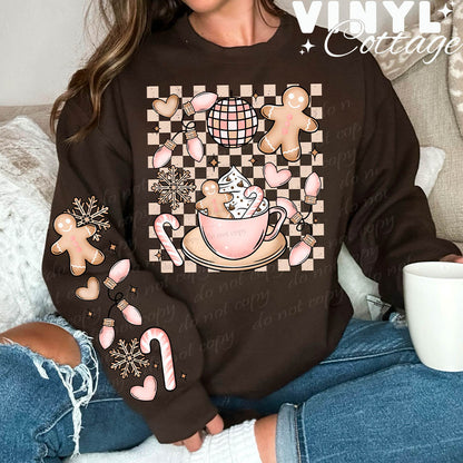 Gingerbread Disco ~ FRONT DESIGN ONLY ~ DTF Transfer