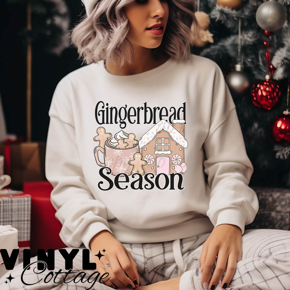 Gingerbread Season ~ DTF Transfer