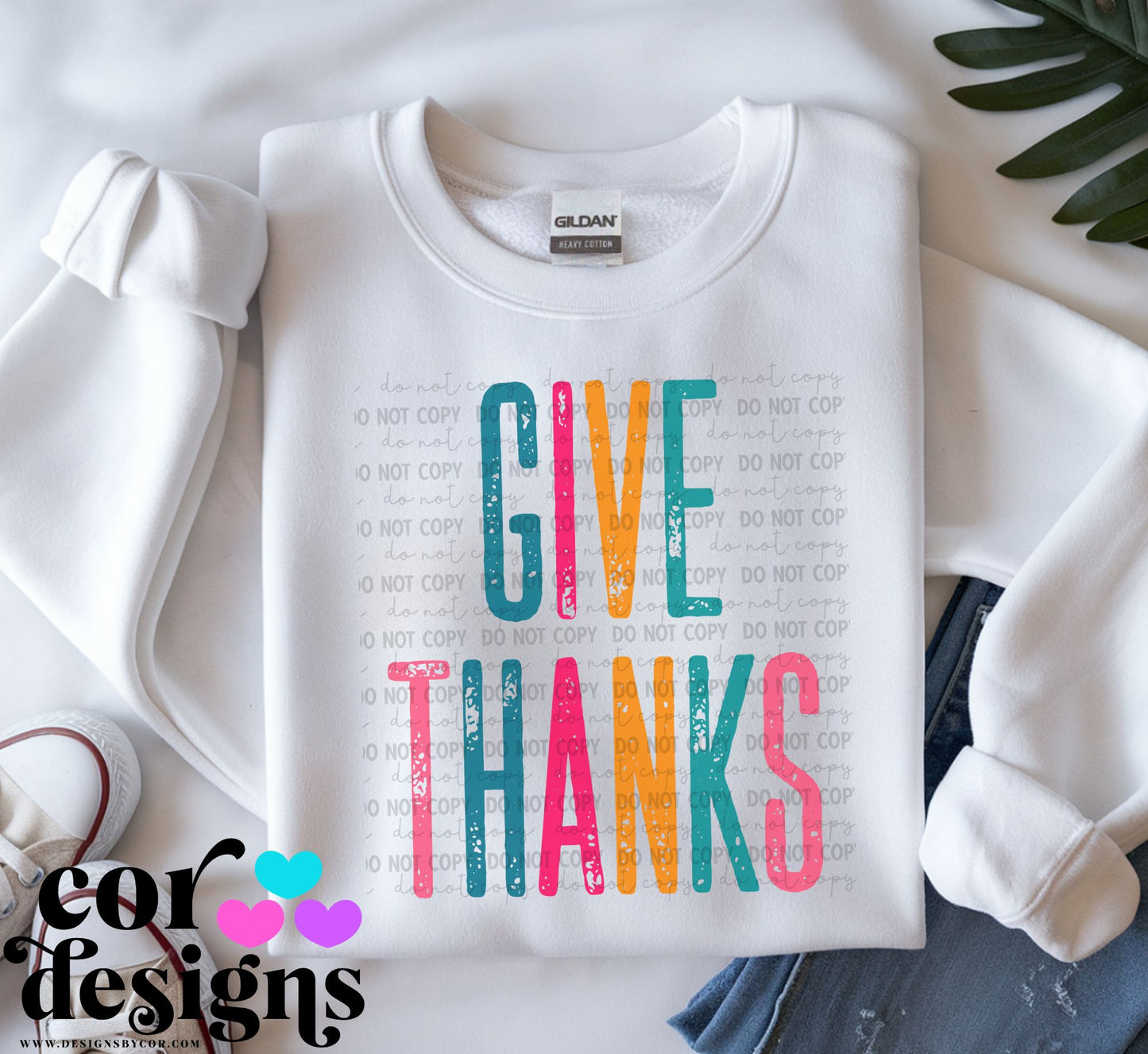 Give Thanks ~ 25COR09 ~ DTF Transfer