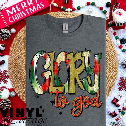 Glory to God ~ DTF Transfer