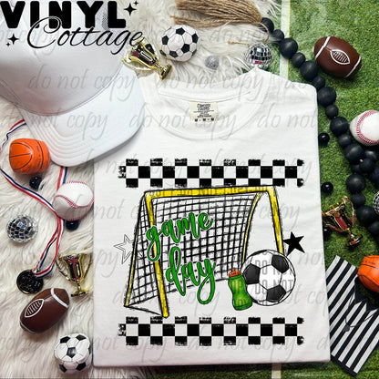 Green Soccer ~ DTF Transfer