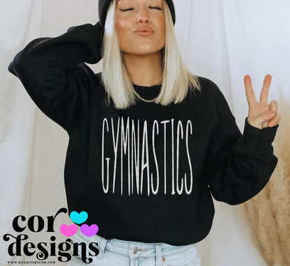 Gymnastics Oversized Skinny ~ COR25 ~ DTF Transfer