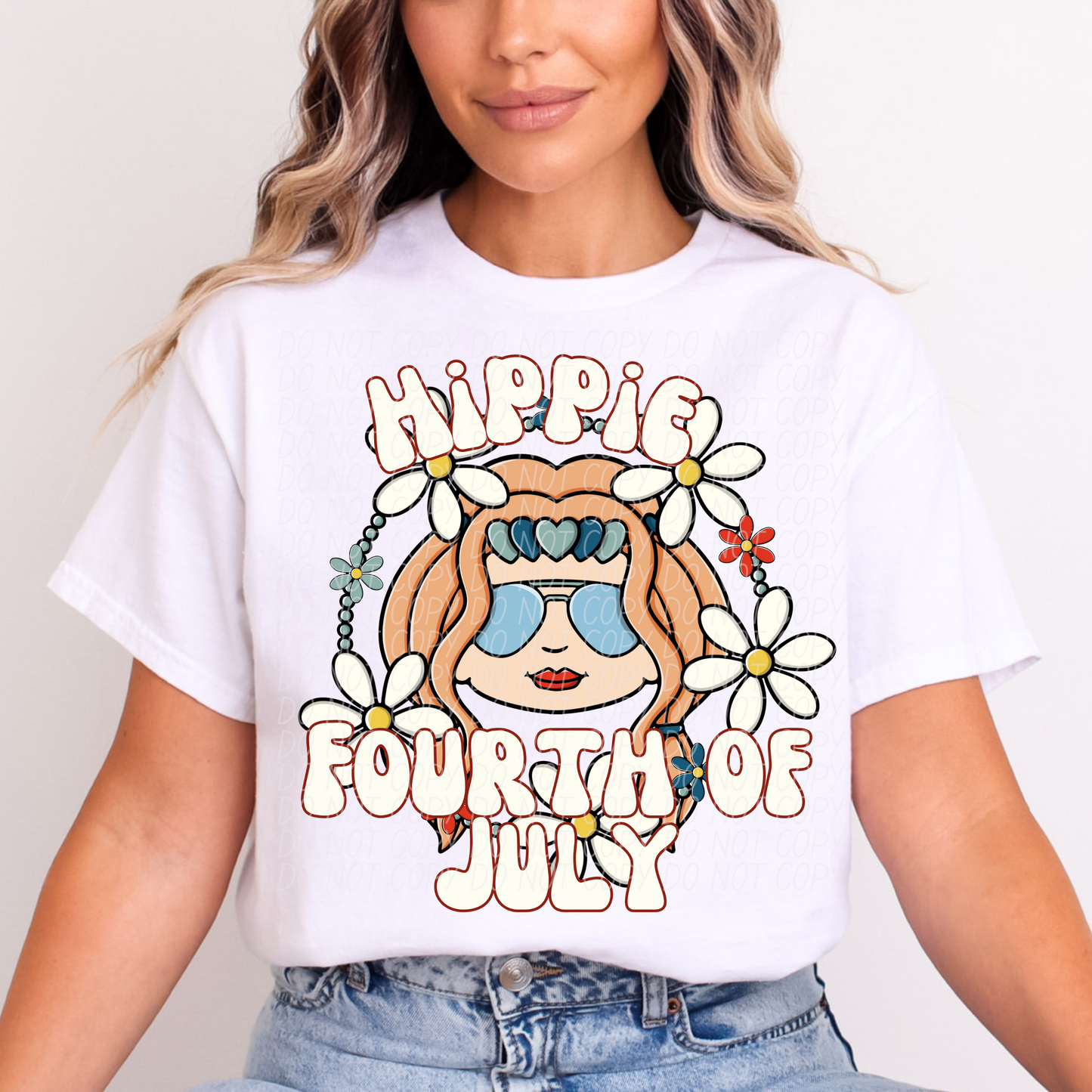 Hippie 4th of July ~ 25CSD05 ~ DTF Transfers