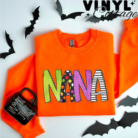 Halloween Names ~ Nana ~ DTF Transfer