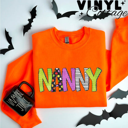 Halloween Names ~ Nanny ~ DTF Transfer