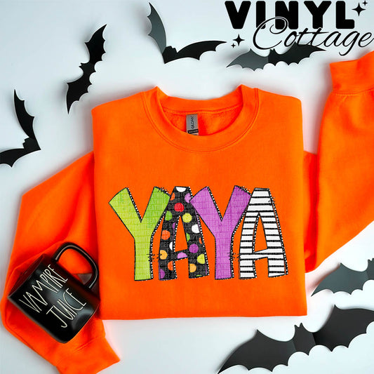 Halloween Names ~ Yaya ~ DTF Transfer