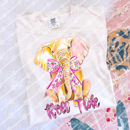 Preppy Elephant ~ DTF Transfer