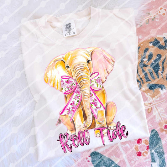 Preppy Elephant ~ DTF Transfer