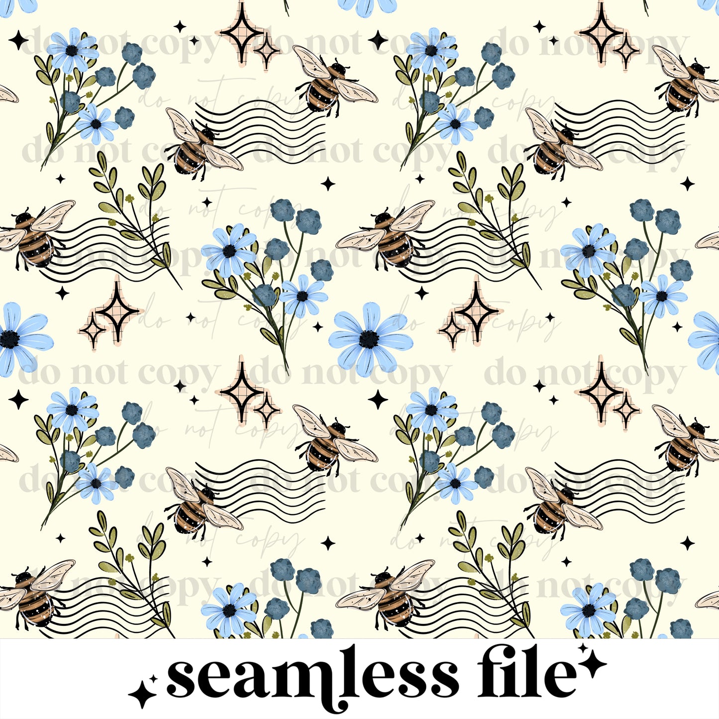 Blue Florals ~ 26CSC02T