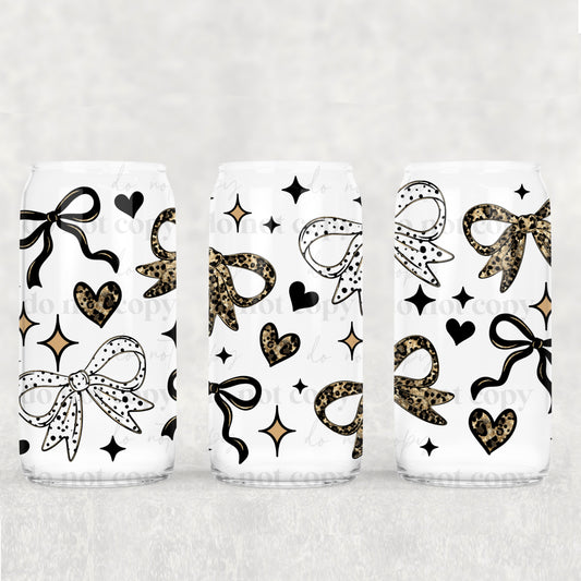 165UV ~  UV DTF Wrap ~ 25CSC09 ~ Cheetah Bows